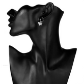 Silver Fluttering Butterfly Earrings and Necklace Set